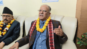 एमाले नेतृत्वमा ओली रहुन्जेल वामपन्थी एकता सम्भव छैनः अध्यक्ष दाहाल