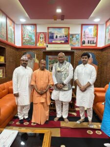 मधेसका मूख्यमन्त्री सिंह र भारत उत्तर प्रदेशका मुख्यमन्त्री योगी आदित्यनाथबिच भेटवार्ता