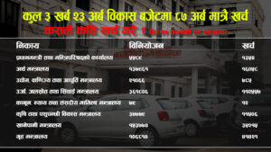 विकासे अड्डाहरुले नै पुँजीगत बजेट खर्च गर्न सकेनन्
