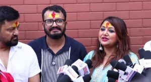पाँडेको निर्देशनमा बन्ने चलचित्र ‘झरीपछिको इन्द्रेणी’को शुभमुहूर्त