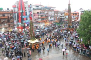 रातो मच्छिन्द्रनाथको रथ लगनखेल पुर्याइयो, नरिवल खसाल्ने जात्रा बुधवार