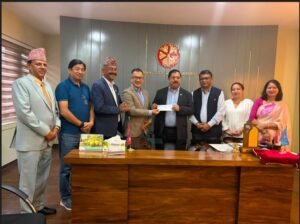 बाढी पीडितका लागि नेपाल होस्टल एशोसिएसनद्वारा २ लाख ७७ हजार ४१२ रुपैयाँ सहयोग